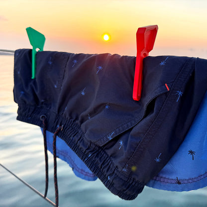Wäscheklammern für Bootsreling – Schwimmfähig, Sturmfest, Rostfrei | Segelboot & Motorboot